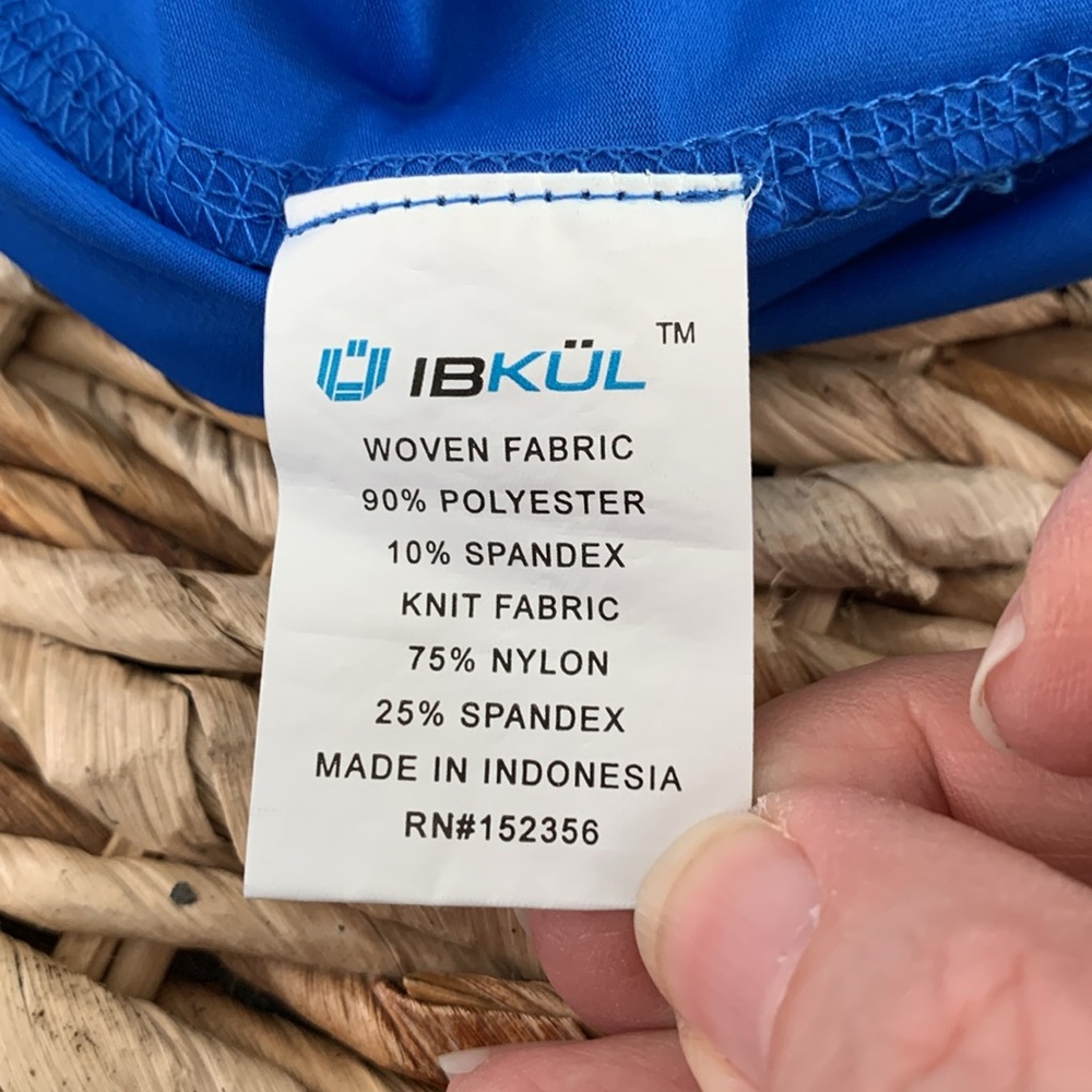 IBKUL Crystal Pleat Royal Blue Skort - Picture 10 of 13